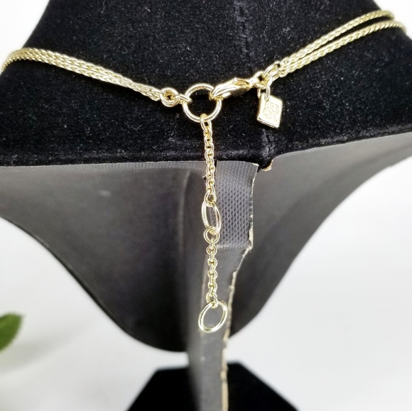 Banana Republic Double Strand Crystal Bee Necklace - Picture 8 of 10